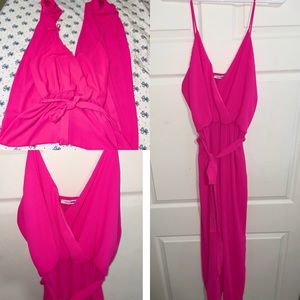 beautiful new pink jumpsuit
